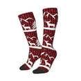 thumbnail image 2 of Haiem Christmas Buffalo Plaid Socks, Funny Novelty Crazy Design Cotton Socks Sports Socks Knee High Socks For Men, Women,1Pairs - Gift For Working Friends, 2 of 9
