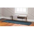 thumbnail image 2 of Unique Loom 3145920 2 ft. 7 in. x 13 ft. Davos Shag Runner Rug, Marine Blue, 2 of 2