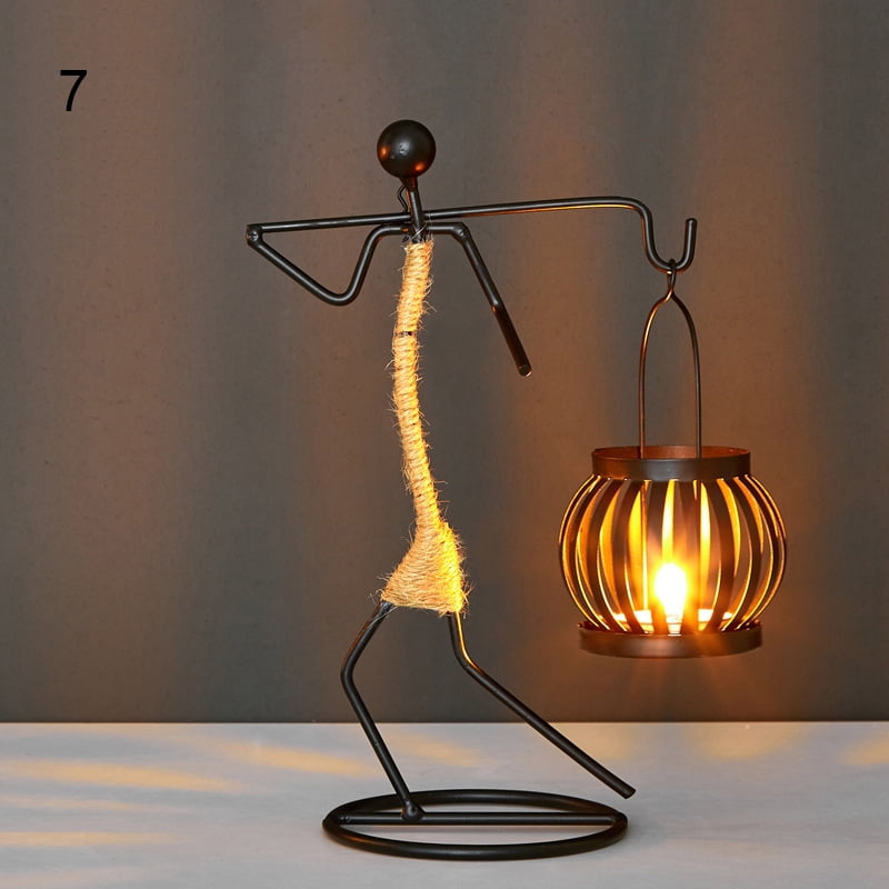 African Woman Shape Candlestick Iron Candle Holder Home Ornament Home Decoration African Woman Shape Candlestick Iron Candle Holder Home Ornament Home Decoration