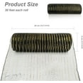 thumbnail image 3 of 2 Rolls  Deco Mesh Ribbon 10 in x 30 ft, Fabric Mesh with Foil for Mesh Wreath Supplies,Poly Mesh Rolls for DIY Wreath Supplies Christmas Tree Halloween Decoration Gift Wrapping, Floral, 3 of 6
