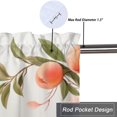 thumbnail image 5 of Peach Curtains Valances for Home Decor Watercolor Fruits Floral Privacy Window Valances for Living Room Kitchen 54 by 18 in, 1 Panel, 5 of 6