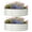 Round 4*4*1FT off-white 2-pack, variant on Heavy Duty Galvanized Steel Raised Garden Bed, Large Above Ground Metal Planter Box, Easy Assembly for Outdoor Vegetables, Herbs, Flowers