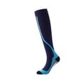 thumbnail image 1 of Bas de Compression pour Course Hommes Femmes Chaussettes de Sport Marathon Chaussettes de Randonnée 20-30mmHg Ajustement Vol Grossesse Varices Enflées 206-Marine Bleu Ciel P-M, 1 of 6