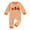 Orange, variant on Newborn Baby Boy Halloween Outfit Ghost Pumpkin Jumpsuit Romper | Embroidery Long Sleeve Crew Neck Onesie 3 6 12 18 Months Clothes (Black)