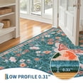 thumbnail image 6 of Hasoo Washable Living Room Area Rug 9x12 Large Modern Floral Non-Slip Soft Foldable Indoor Blue Carpet, 6 of 6