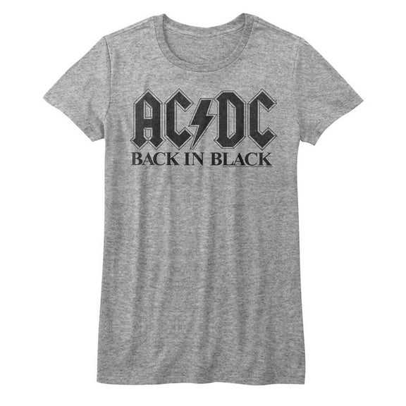 ACDC Music Bib In Black Juniors Short Sleeve T Shirt