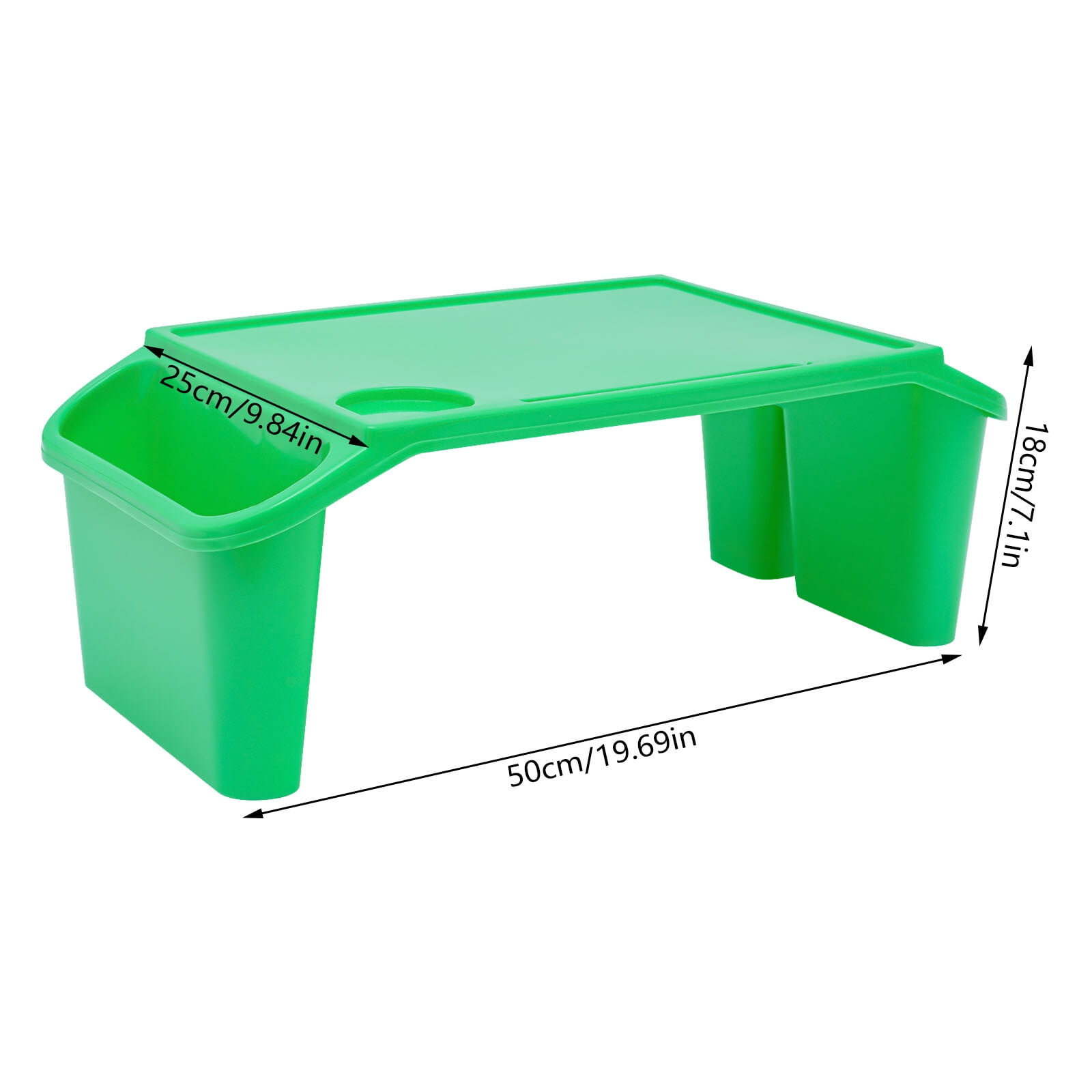 Rectangle 12 Pcs Kids Lap Desk Tray Pp Portable Lap Bed Table with Side Pockets