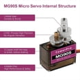 thumbnail image 4 of Micro-Type Servo Motor Kit 6 Pcs -Servo Metal Gear Micro-Type Servo for RC Helicopter/Car/Boat, 4 of 7