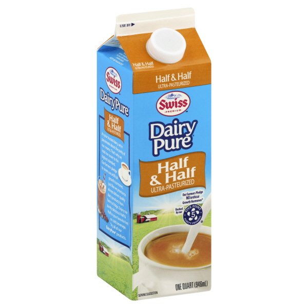 Swiss Premium Dairy Pure Half & Half, 1 Quart