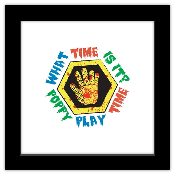 Gallery Pops Poppy Playtime - What Time Is It? Wall Art, Black Framed Version, 12" x 12"