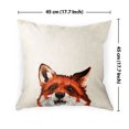 thumbnail image 4 of WIRESTER 18x18 inch Square Decorative Throw Sofa Pillow Cases, Red Fox, 4 of 7