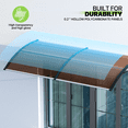 thumbnail image 6 of Magshion 94.5" x 39" UV Protection Polycarbonate Door and Window Awning, Rust Resistant, Black, 6 of 9