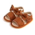 thumbnail image 1 of Honganda Baby Sandals, Girls Solid Color Bowknot Walking Shoes Footwear, 1 of 9