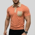 thumbnail image 1 of Ceisia Men's Slim Fit Colorblock Polo Shirts, Breathable Stretch Casual Summer Tops with Chest Pocket Gifts, 1 of 6