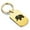 Gold, variant on Stainless Steel Elephant Good Luck Charm Dog Tag Keychain Circle Ring