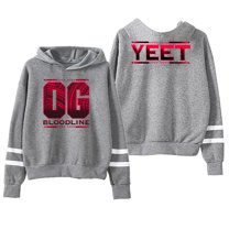 Jey Uso Yeet Bloodline Hoodie Pocketless Parallel Bars Sleeve Streetwear Women Men Hooded Sweatshirt