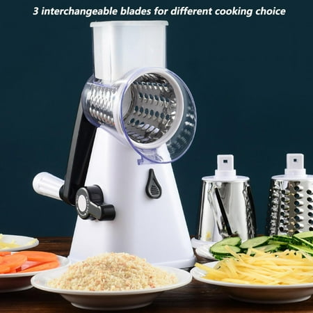 

Haofy Food Grater Household Kitchen Manual Multifunctioal Rotation Vegetable Grater Shredder Cutter Chopper Tool