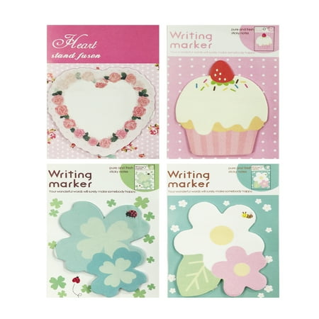Sticky Notes Set - Wrapables® Sweet Floral Memo Sticky Notes (Set of 4)