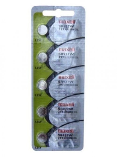 Maxell Sr927w 1 55v 399 Watch Battery 5 Batteries Walmart Com Walmart Com