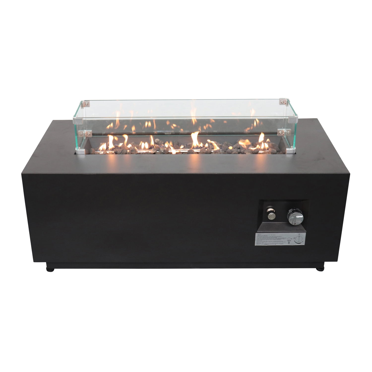 Aimee Lii Outdoor Fire Pit Table with Lid for Camping, Outdoor Heating, Bonfire, and Picnic
