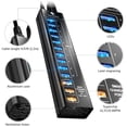 thumbnail image 3 of Hub USB SmartDelux de 13 puertos USB 3.0 con 10 puertos USB 3.0 negro, 3 of 8