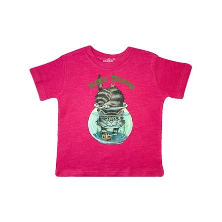 

Inktastic Fishful Thinking Cat in Fish Bowl Gift Toddler Boy Girl T-Shirt