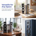 thumbnail image 4 of Unique Bargains Modern Geometric Metal Bookends for Office Black Style C 3"x3.1"x8.5", 4 of 6