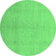 thumbnail image 1 of Ahgly Company Indoor Round Oriental Emerald Green Modern Area Rugs, 4' Round, 1 of 4