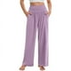 thumbnail image 1 of Pantalones de yoga para mujer, pantalones palazzo de pierna ancha y cintura alta con bolsillos, 1 of 5