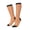 3 Black, variant on Women Crew Soft Moisture-wicking Socks Sleepy Foxes Pattern Design Cotton Socks, One Size fit All
