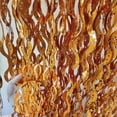thumbnail image 1 of Nvzi Paquete de 2 cortinas de papel de aluminio para fiesta de color naranja, 3,3 pies x 6,6 pies, cortinas con flecos de papel de aluminio de oropel metálico para decoraciones navideñas, 1 of 4