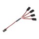 thumbnail image 2 of Cable Conductor De Extensión Rc Servo Cable de extensión servo de 150 mm 30 núcleos para avión RC (150 mm hembra a 4 macho) Likrtyny libre de BPA, 2 of 3