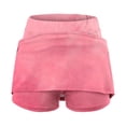 thumbnail image 5 of JBXKXYW High Waisted Skorts for Woman Women's Pocket Pants Solid Color Mid Rise Culottes Short Skirt Leggings Casual Skirts for Women (Black,S), 5 of 5