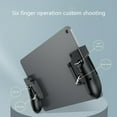 thumbnail image 2 of homeholiday Tablet Shooting Game Gamepad Trigger Mobile FPS Game Controller Grips Fire Aim Button Joystick, Black, 2 of 9