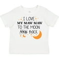 thumbnail image 3 of Inktastic I Love My Maw Maw to the Moon and Back Boys or Girls Toddler T-Shirt, 3 of 5