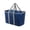 Blue/Gray - 30L, variant on CleverMade Foldable Reusable Shopping Bag, 30L Collapsible EcoBasket Tote, Shadow Gray/Midnight Black