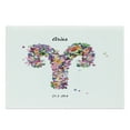 thumbnail image 1 of Zodiac Aries Cutting Board, Lively Butterflies and Blooming Flowers as an Astrology Spring Inspired, Decorative Tempered Glass Cutting and Serving Board, Large Size, Multicolor, by Ambesonne, 1 of 1