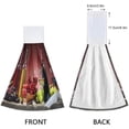 thumbnail image 4 of SKYSONIC 2 PCS Absorbent Hand Towels, Red White Wine Grapes Fruit Bathroom Hand Towels with Hanging Loop, Hanging Kitchen Hand Towels, Quick Dry Microfiber Hand Towels Hand Bath Towel, 12"x17", 4 of 6
