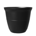thumbnail image 1 of Mainstays Basic Bell Planter 20 inch Black, Classic Design with Attached Tray Durable Weather Resistant Matte Finish, 1 of 3