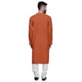 thumbnail image 5 of Atasi mens kurta Cotton Satin ethnic kurta for boys solid wedding Long kurta, 5 of 7