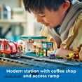 thumbnail image 5 of LEGO City Downtown Streetcar and Station Vehicle Toy Playset, Gift for Toy Train Fans Ages 7 and up, 60423, 5 of 7