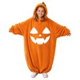 thumbnail image 4 of Grblisyd Pumpkin Halloween Jumpsuits Casual Long Sleeve Loose Onesie Loungewear Soft Cozy Plus Size Pumpkin Sleepwear, 4 of 6