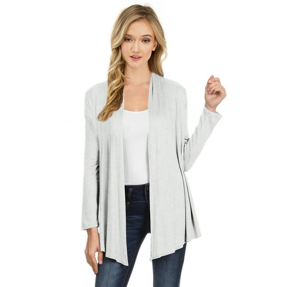 NYL Cardigan Drapé à Manches Longues pour Femmes - Fabriqué aux États-Unis, XXX-Large