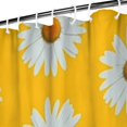 thumbnail image 3 of Yellow Daisy Flower White Blooms Pattern Shower Curtain 84"x72" ,Bathroom Decorative Shower Curtains Set with 12 Hooks,Modern Waterproof Washable Shower Curtain, 3 of 6