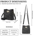 thumbnail image 3 of GAEKEAO Crossbody Purses for Women Vegan Leather Bucket Bags Trendy Ladies Handbag Shoulder Purse Multi Pockets, 3 of 6