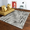 thumbnail image 3 of Faux Cowhide Contemporary Area Rug 4x6 Patchwork Caught in the Crosshairs Polyester Rug With Cotton-Canvas Backing, 3 of 5