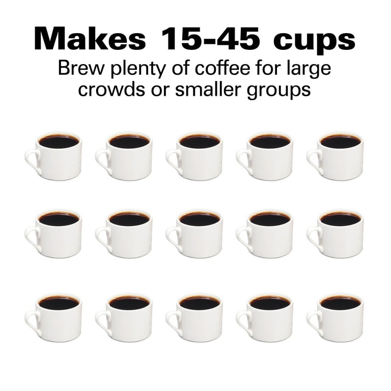 Hamilton Beach Fast Brew Coffee Urn, 45 Cup Capacity - 40521