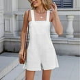 thumbnail image 6 of aidice Overalls for Women Summer Casual Loose Adjustable Strap Lightweight Shorts Jumpsuits with Pockets, 6 of 8