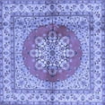 thumbnail image 1 of Ahgly Company Indoor Square Persian Blue Traditional Area Rugs, 8' Square, 1 of 4
