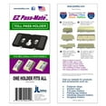 thumbnail image 7 of JL Safety EZ Pass-Mate™, Dual Suction Cup Toll Pass Holder Fits All EZ Pass, QuickPass, FasTrak CAV and I-Pass transponders. Most Compact & Sturdiest Electronic Toll Tag Holder - BLACK, 7 of 7